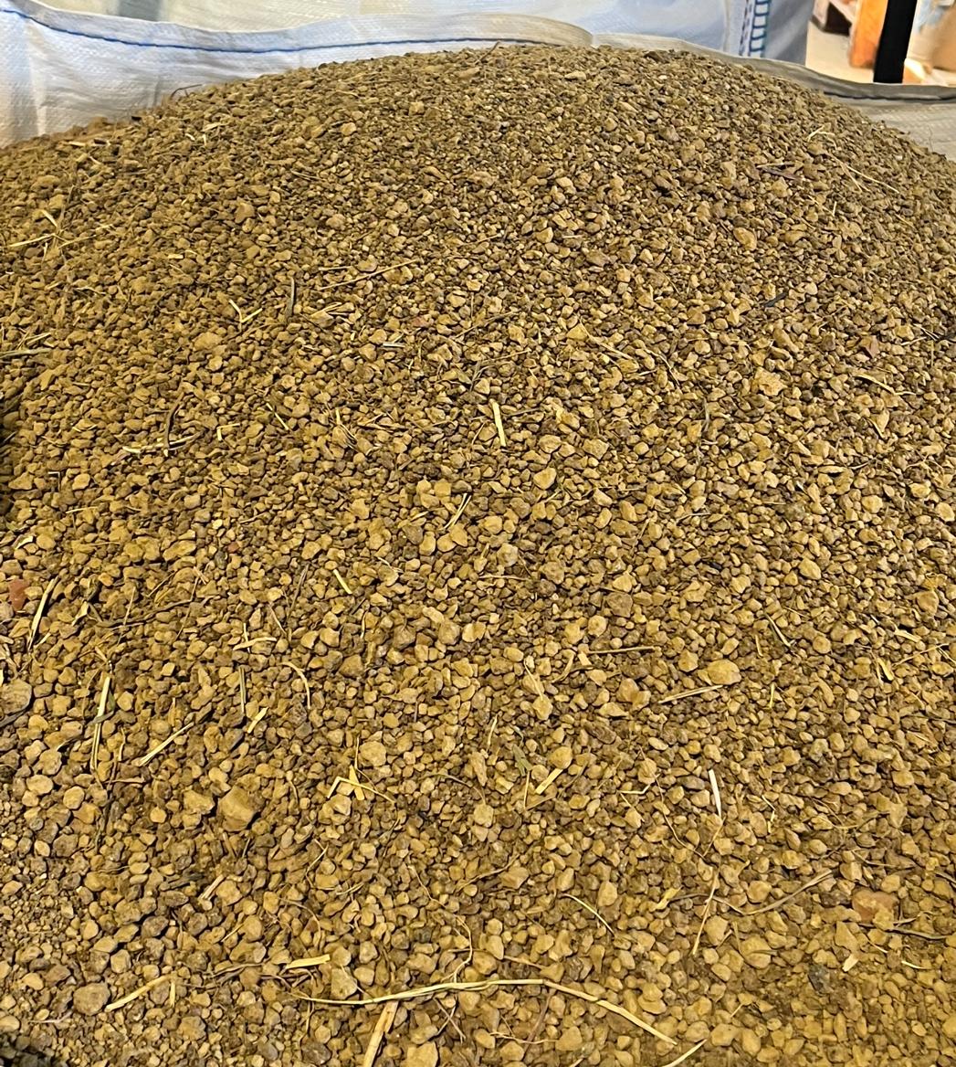 Lehmgranulat Schüttung fein